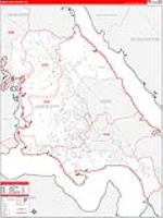 James City, Va Carrier Route Wall Map